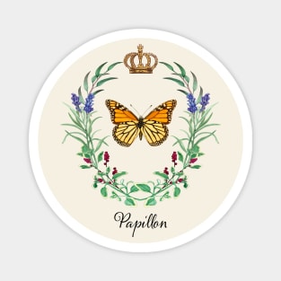 Papillon Monarch Butterfly Flower Garden Cottagecore Gardener Magnet